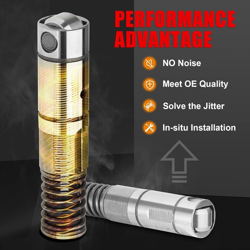 TEMSONE (Genuine OE Quality) Hydraulic Roller lifters Valve Lifter Compatible with GMC Cadillac Chevrolet Chevy Buick Pontiac 4.3L 5.3L 6.0L 6.2L Replace 12569256 12645725 12680871 - Image 5